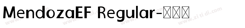 MendozaEF Regular字体转换